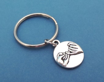 Pinky, Promise, Keychain, Keyring, Antique, Promise, Frindship, Best Friend, Birthday, Sister, Gift, Key Ring, Key Chain, Jewelry, Accessory
