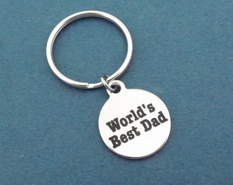 World's Best Dad, Key ring, Keychain, Birthday, Father, Dad, Gift, Jewelry, Accessory