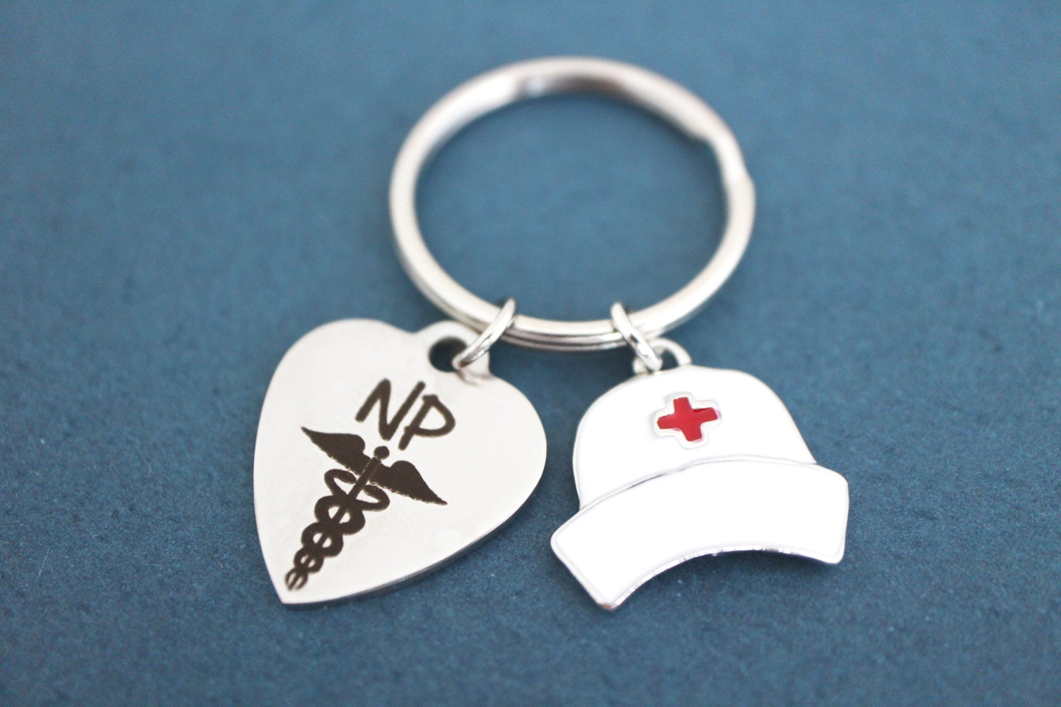 NP keychain Nurse Nursing Medical Keychain keyring key Etsy