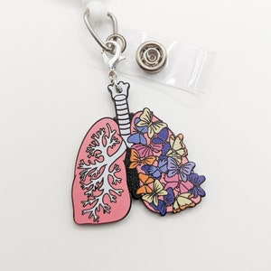 Butterfly Lung / Badge Reel Charm / 4C25