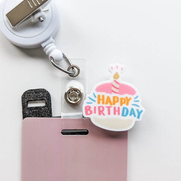 Badge Topper / CHARM COLLECTION - Happy Birthday - Charm Only / 1C46