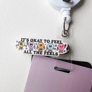 Badge Topper / CHARM COLLECTION - It's Okay to Feel all the Feels - Charm Only / 2C11