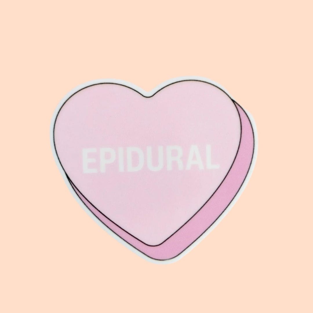 Epidural Candy Heart Labor Delivery / Valentines Day / PLASTIC Add On ...