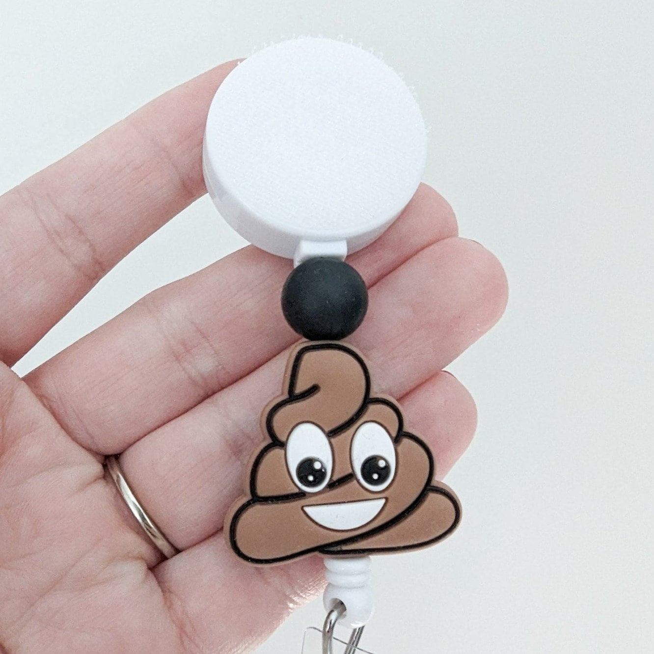 Poop Magnet Badge Reel Holder GI Nurse Receptor Gift Nursing
