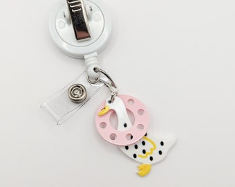 Goose / Badge Reel Charm /