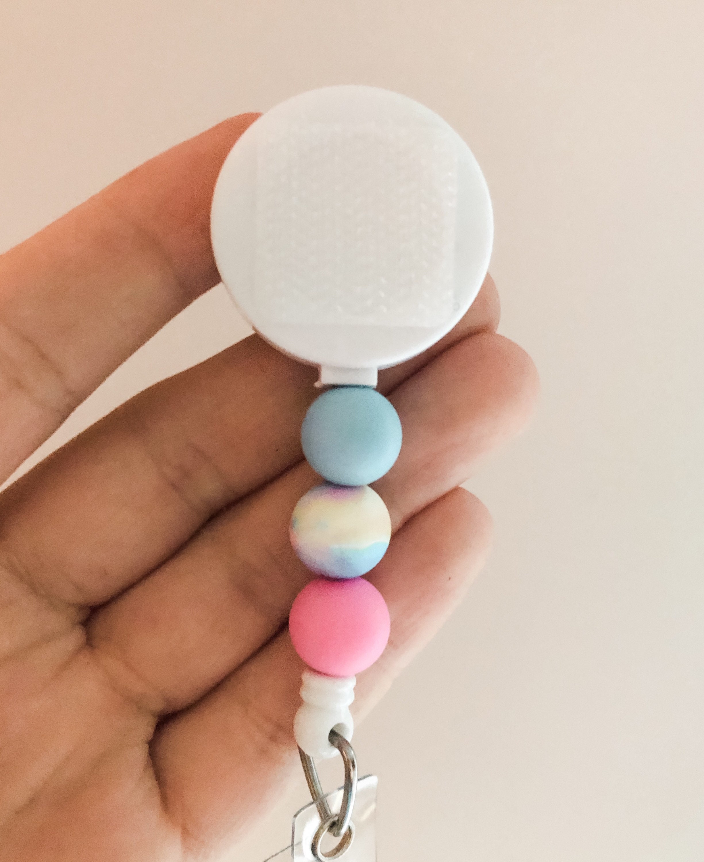 Decorative TIE DYE Interchangeable Badge Reel