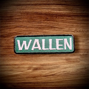Embroidered Iron On Patch - Wallen, Malone/Wallen, Mexico