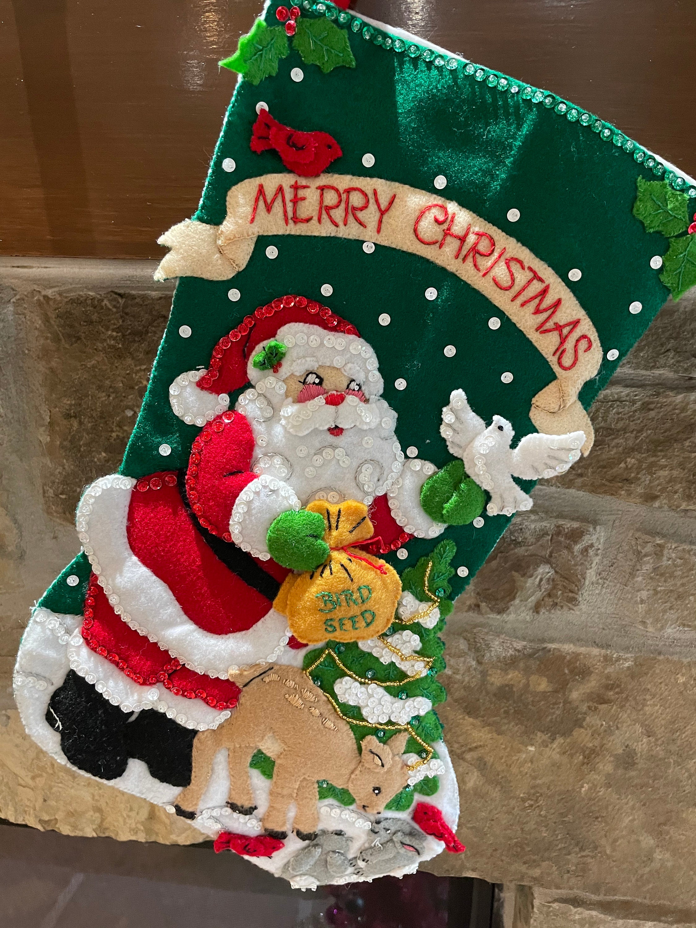 Decorative Christmas Stocking Christmas Feast  Etsy