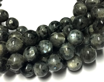 Labradorite Gemstone Beads - 15inch Full strand - Round Gemstone Beads - 4,6,8,10 mm Full strands beads