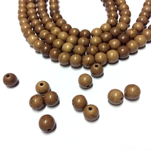 6mm Brown Agate Gemstone Beads - 15.5inch Full strand - Round Gemstone Beads