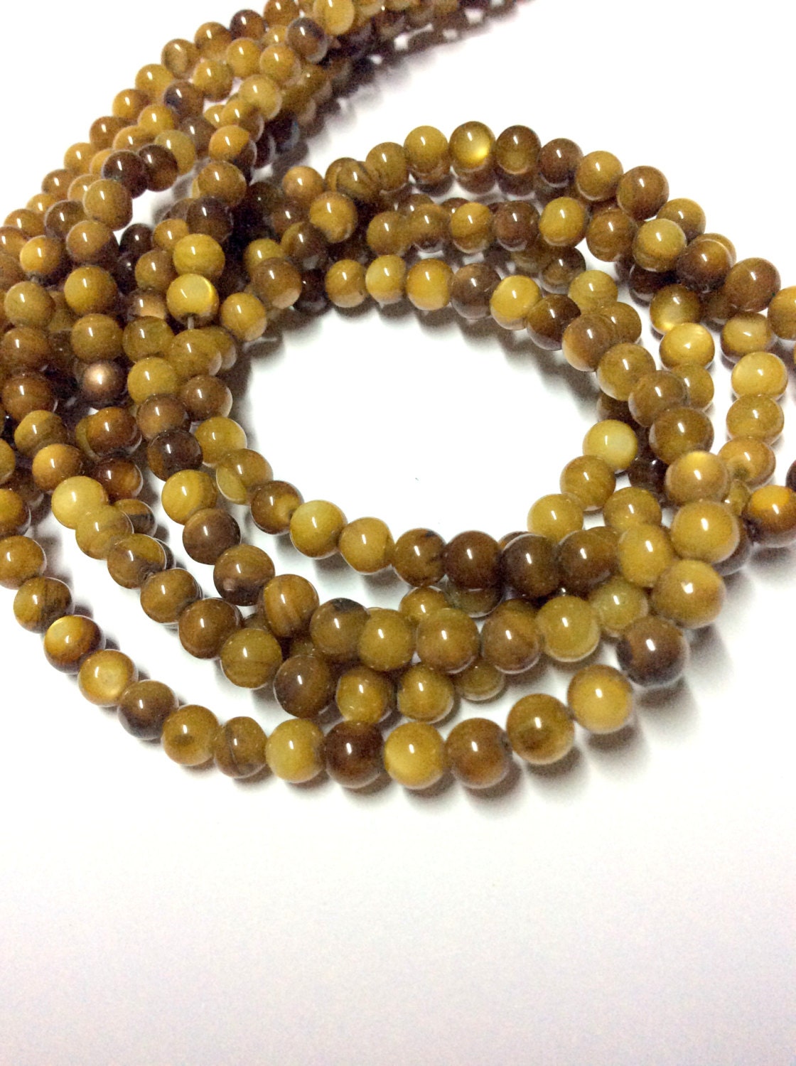 4mm Brown Agate Gemstone Beads 14.5inch Full Strand Round Etsy