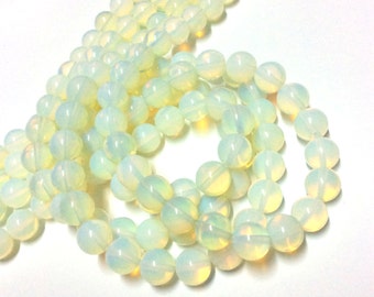 10mm Opalite Beads - Gemstone Beads - 14.5inch Full strand - Round Gemstone Beads