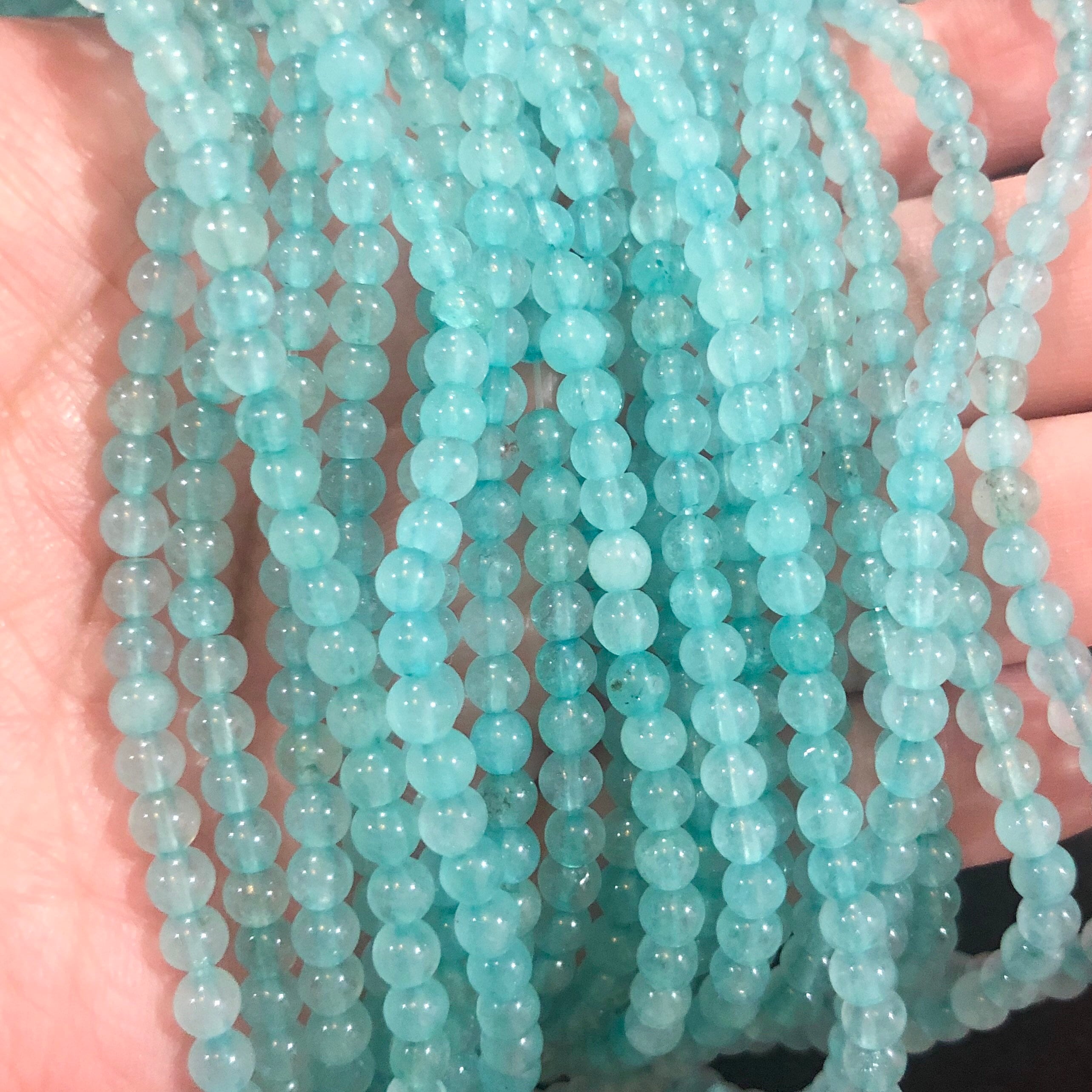 4mm Quartz Gemstone Beads 15 Inch Full Strand Round Etsy