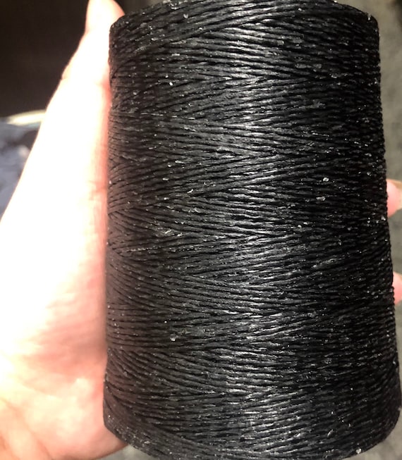 Black Waxed Cord Cotton Waxed Cord Etsy Canada