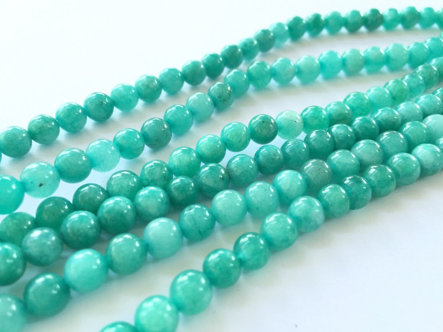 6mm Amazonite Gemstone Beads 15 Inch Full Strand Round Etsy