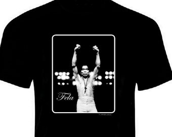 Fela Kuti Iconic Afrobeat T Shirt Black