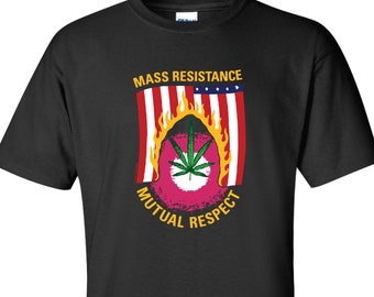 Mass Resistance T-Shirt MC5 Gary Grimshaw art