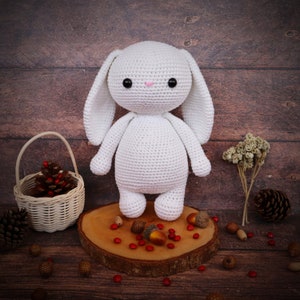 Amigurumi Musical Bunny, Pull String Musical Amigurumi Bunny Crochet Pattern