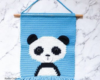Panda Wall Hanging Crochet Pattern