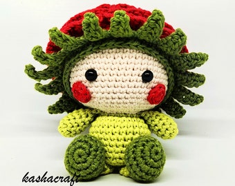 Rosie the Rose Amigurumi Crochet Pattern