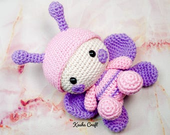 Iris the Butterfly Crochet Doll Amigurumi Pattern (PDF Pattern)