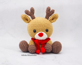 Ray The Reindeer Amigurumi Crochet Doll Pattern