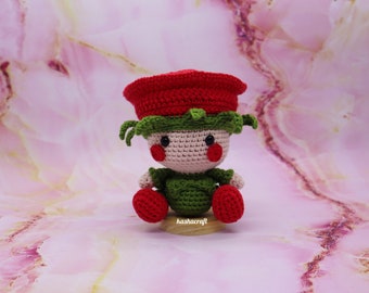 Little Rose Flower Doll Amigurumi Crochet Pattern (PDF)