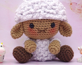 Patrón de amigurumi de oveja esponjosa (PDF)