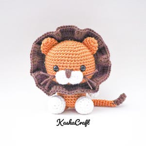 Lion Crochet Doll Pattern, Ted The Lion Amigurumi Instruction