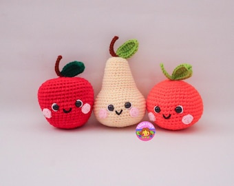 3in1 Fruits Amigurumi Crochet Doll Pattern (PDF)