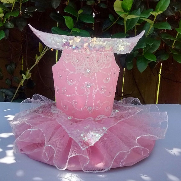 Exclusive Disney Princess Sleeping Beauty tutu dress inspired tutu centerpiece, large size, for candy bars, artificial flower pot, lollipops