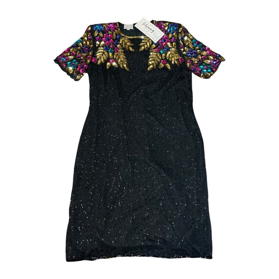 Vintage Stenay Silk Sequin dress