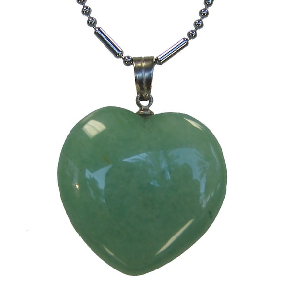 Jade Heart Pendant Etsy