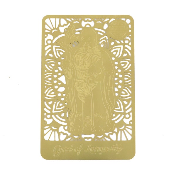 Feng Shui Sau Golden Talisman Card for Good Health