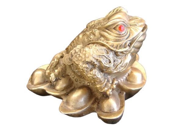 Estatua de sapo de tres patas de rana Estatua de sapo de tres patas de rana