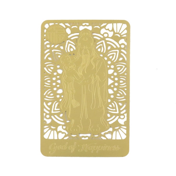 Feng Shui Fuk Golden Talisman Card for Good Health