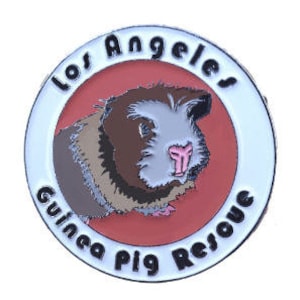 Los Angeles Guinea Pig Rescue Enamel Collectors Pin