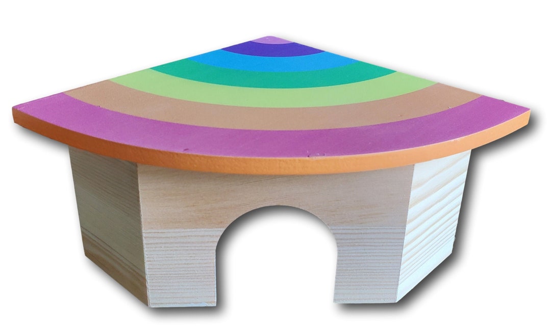 All Natural Pine Wood Hamster House Etsy