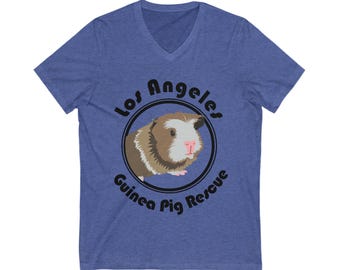 Los Angeles Guinea Pig Rescue V-neck Tee