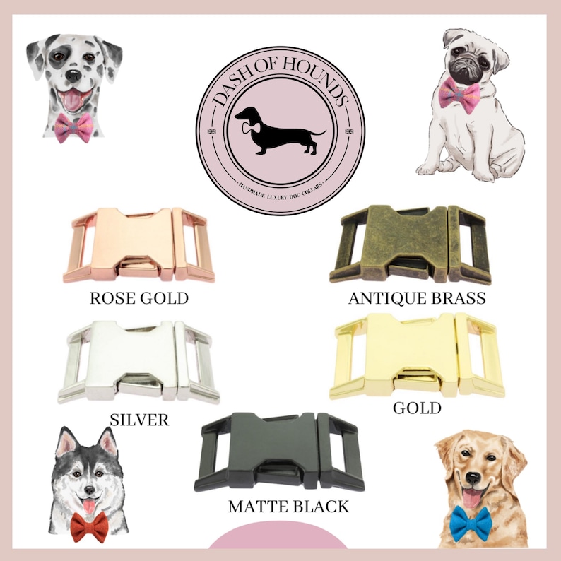 Autumnal Khaki Tweed Dog Harness Rose Gold Matte Black or Silver Adjustable Step In Style image 9