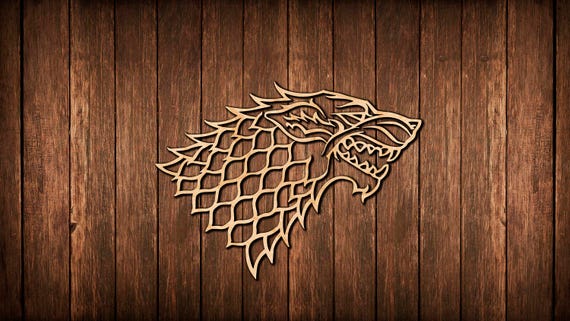 Game of Thrones wall sign / logo Wooden Cutout Room Decoration | Etsy