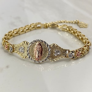 Virgen de Guadalupe Tricolor Esclava Armband