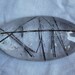 Natural Quartz Clear Black Rutile Tourmalated Quartz Cabochon High Quality Oval Cabochon 57x31 mm Approx