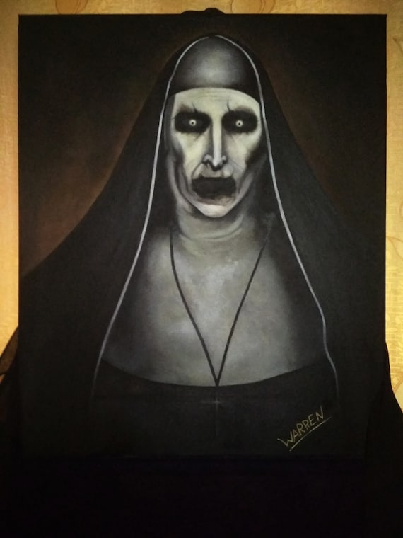 Valak nun enregistrement Warren 2 réplique à lhuile sur Etsy Valak nun enregistrement Warren 2 réplique à lhuile sur Etsy