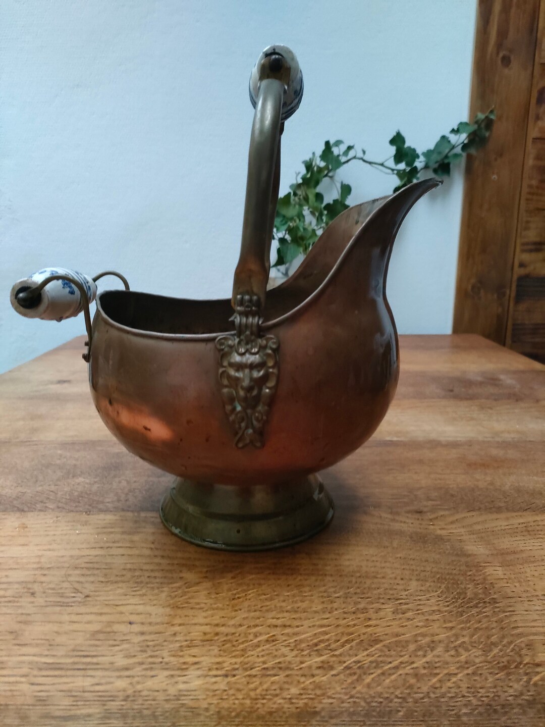 Vintage Copper Punch Bowl With Spout Antique Copper Etsy