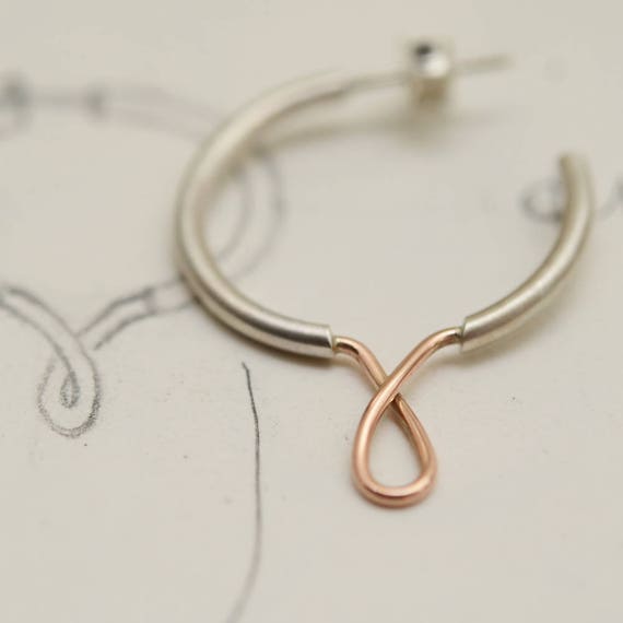 unique gold hoop earrings