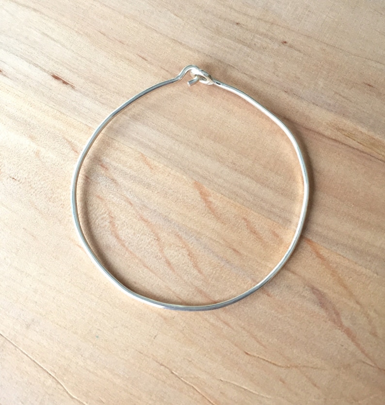 •MEDIUM HAMMERED• silver bracelet