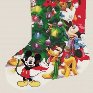 Kerstsok sprookjesfiguren 850 modern kruissteekpatroon kruissteektabel pdf-formaat direct downloaden
