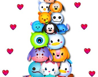 tsum tsum cross stitch