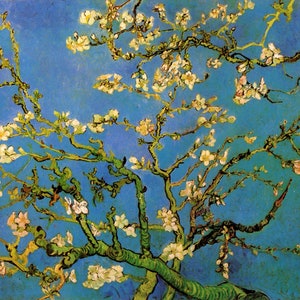 Bloesem Amandelboom Van Gogh 871 Modern kruissteekpatroon geteld kruissteektabel Pdf-formaat Instant Download Needle Craft